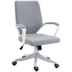 Vinsetto Bürostuhl ergonomisches liniendesign, weiche Polsterung 62 x 69 x 92-102 cm (BxTxH)