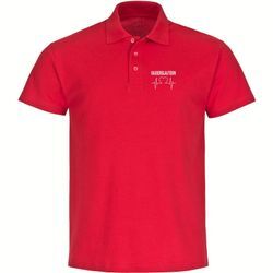 multifanshop Poloshirt - Kaiserslautern - Herzschlag - Druck weiß - Polo