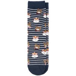 1 Paar Damen Socken im Winter-Dessin