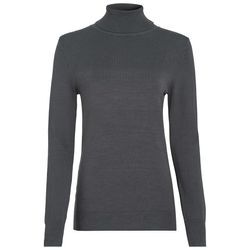 Damen Rollkragenpullover unifarben