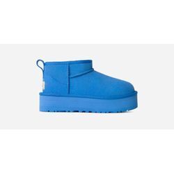 UGG® Classic Ultra Mini Plateau-Boot für Kinder | UGG® EU in Big Sky, Größe 33.5, Veloursleder