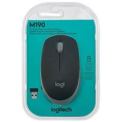 Logitech M190 mittelgrau kabellose Maus