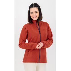 Fleecejacke DEPROC ACTIVE "WAWA BAY" Gr. 36 (S), rot (chilli), Damen, 100% Polyester, Jacken auch in großen Größen erhältlich