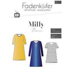 Fadenkäfer Schnitt "Kleid Milly" für Damen