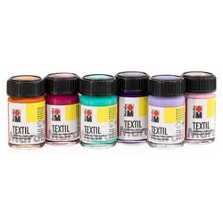 Marabu Stoffmalfarben-Set "Modern", 6x 15 ml