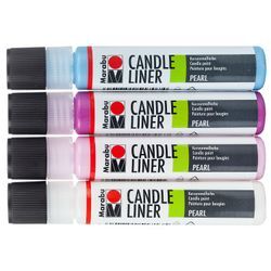 Marabu Candle-Liner-Set Trend, 4x 25 ml