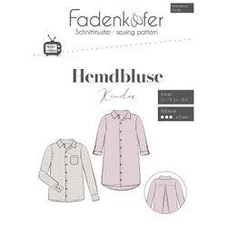 Fadenkäfer Schnitt "Hemdbluse" für Kinder