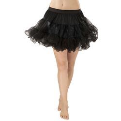 Soft-Tüll Petticoat für Kinder, schwarz, 3-lagig