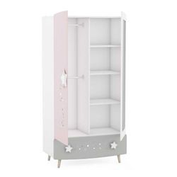 Grau-rosa kindergarderobe cosmos