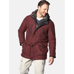 Winterjacke JAN VANDERSTORM "Funktionsjacke BOTULFR" Gr. 52, rot (dunkelrot), Herren, Obermaterial: 100% Polyester PES., Jacken Parka