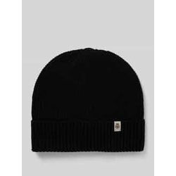 Beanie mit Label-Detail Modell 'Pure Merino'