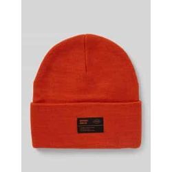 Beanie mit Label-Patch Modell 'WORKWEAR'