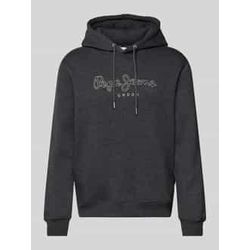 Hoodie mit Label-Stitching Modell 'New Nouvel'