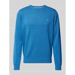Strickpullover mit Label-Stitching Modell 'Superfine'