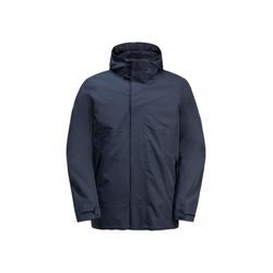 3-in-1-Funktionsjacke JACK WOLFSKIN "LUNTAL 3IN1 JKT M", Herren, Gr. L (52), blau (night, blau), Obermaterial: 100% Polyester; Futter: 100% Polyester; Innenmaterial: 94% Polyester, 6% Elastan; Füllung: 100% Polyester, Jacken