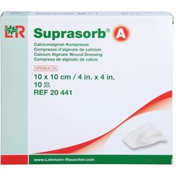 Suprasorb A Calciumalginat Kompr.10x10 cm 10 ST