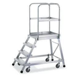 ZARGES 41972 Aluminium Podesttreppe fahrbar 31.8 kg