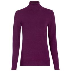 Damen Rollkragenpullover unifarben