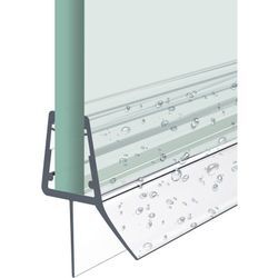 Heilmetz Duschdichtung,100cm Ersatzdichtung Duschtür für Duschtür Glasstärken von 4-6mm, Wasserabweiser Duschtür Dichtung oder Duschkabinen-Dichtung