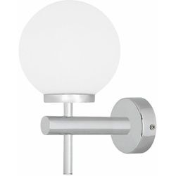 LED Wandlampe Badezimmer IP44 4000 K neutralweiß blendarm Kugelschirm B: 14 cm klein Wandleuchte Badlampe