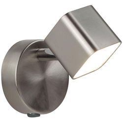 Deckenstrahler Metall led verstellbar 9 cm breit in Silber matt 3000 k warmweiß 354 lm Modern