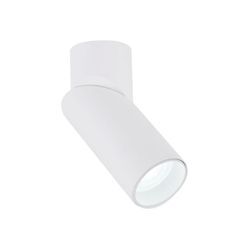 Spot Strahler Aluminium GU10 verstellbar rund d: 5,6 cm Weiß Modern