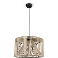 Paco Home LED Pendellampe Wohnzimmer Hängeleuchte Esszimmer Vintage Korboptik Boho Natur Pendelleuchte, Schwarz 14