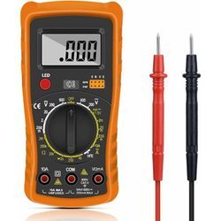 Sjqka - Digitalmultimeter, digitales automatisches Multimeter, professioneller elektrischer Tester, Voltmeter/Widerstand/Kontinuität/Dioden.