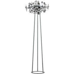 Lucande - Stehlampe 'Glimmo' aus Aluminium dimmbar für Wohnzimmer & Esszimmer von