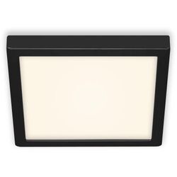 BRILONER FIRE BLACK LED Deckenleuchte, Neutralweißes Licht, schwarz, 30 x 30 x 3,2 cm