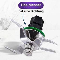 Dolaso Ersatzmesser mit Dichtung für Vorwerk Thermomix TM31 Küchenmaschine