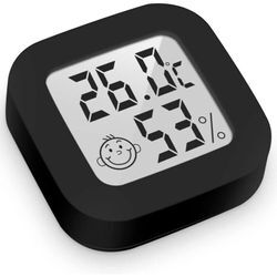 Mini-Hochpräzisions-Digital-Innenthermometer-Hygrometer, Temperaturüberwachung und Luftfeuchtigkeitsmesser, Thermo-Hygrometer-Komfortniveauanzeige