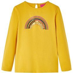 Kinder-Langarmshirt Ocker 92