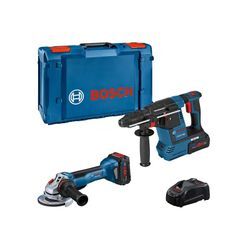 Bosch - Set mit 2 18-V-Werkzeugen: gws 18V-10 p + gbh 18V-26 – professional – mit 2 18-V-5,5-AH-Akkus – Ladegerät – l-boxx – 0615990N33