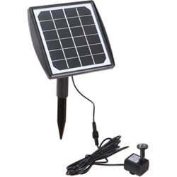 Decdeal - Solarbetriebene Springbrunnenpumpe, Wasserpumpe mit verstellbarem Solarpanel, DIY-Vogelbad-Brunnenpumpe für Aquarium, kleinen Teich,