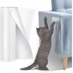 Dolaso - LaBlanc – Anti-Klauen-Schutz für Katzensofas – 30 cm x 5 m, transparenter Aufkleber, selbstklebende Rolle, Kratzschutz für Katzen,