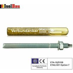 Isolbau - Verbundankerpatrone + Ankerstange set M8 M10 M12 M16 M20 M24 Mörtelpatrone Menge: 20 Stk. Größe: verank M24 + ans M24 x 300mm