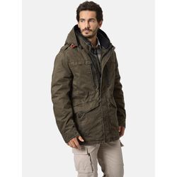 Outdoorjacke BABISTA "Jacke LUCIVESTO" Gr. 48, grün (oliv), Herren, Obermaterial: 100% Baumwolle CO., Jacken, im Used-Look