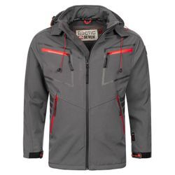 Arctic Seven Softshelljacke Herren Baumwolle, grau