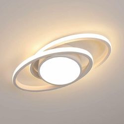 Goeco - led Deckenleuchte Modernes Design Warmweiß 3000K Rund Deckenlampe Für Wohnzimmer Schlafzimmer Esszimmer Büro Weiß