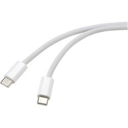 Renkforce - Apple iPad/iPhone/iPod Anschlusskabel [1x usb-c® Stecker - 1x usb-c® Stecker] 3.00 m Weiß