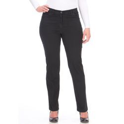 Stretch-Hose KJBRAND "Betty" Gr. 42, N-Gr, schwarz, Damen, Obermaterial: 78% Baumwolle, 18% Polyester, 4% Elasthan, Hosen, super Stretch