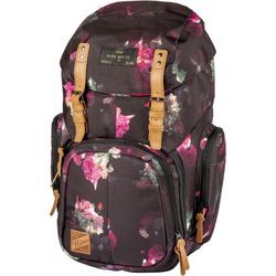 Laptoprucksack NITRO "Weekender", Gr. B/H/T: 30cm x 55cm x 23cm, schwarz (schwarz rose), Nylon, Polyester, casual, Rucksäcke, Reiserucksack mit Laptopfach, Schulrucksack, Wanderrucksack