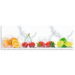 Küchenrückwand ARTLAND "Fruchtig erfrischend gesund Fruchtmix", bunt, B:170cm H:55cm, Aluminium, Spritzschutzwände, Alu Spritzschutz mit Klebeband, einfache Montage