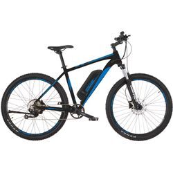 E-Bike FISCHER FAHRRAD "MONTIS EM 1922 422 - 27,5 Zoll" Gr. 48, schwarz (mattschwarz), E-Bikes, 48cm, 27,5 Zoll (69,85cm), Pedelec, Elektrofahrrad für Damen u. Herren, MTB