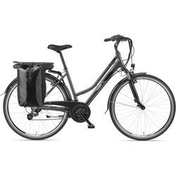 E-Bike TELEFUNKEN "Expedition XT480" Gr. 48, grau (anthrazit), E-Bikes, 48cm, 28 Zoll (71,12cm), Pedelec, Elektrofahrrad für Damen