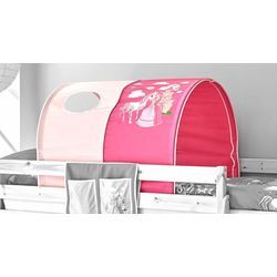 Betttunnel TICAA, pink, B:89cm H:75cm L:100cm, Baumwolle, Spieltunnel