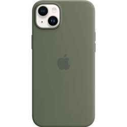 APPLE Handyhülle "iPhone 14 Plus Silikon Case mit MagSafe", grün (oliv), iPhone 14 Plus, Hüllen