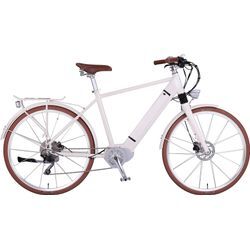 E-Bike EGO MOVEMENT "Classic 25 Cäsar Herren 54 cm Weiß 28"" Gr. 54, weiß, E-Bikes, 54cm, 28 Zoll (71,12cm), Pedelec, Elektrofahrrad für Damen u. Herren