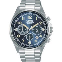 Chronograph LORUS "RT305KX9" Armbanduhren silberfarben Herren Armbanduhr, Quarzuhr, Herrenuhr, Stoppfunktion, Datum